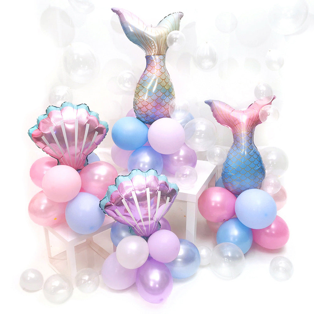 Mocsicka Mermaid3 Theme Balloon Garland Arch Birthday Party Balloon Decoration-Mocsicka Party