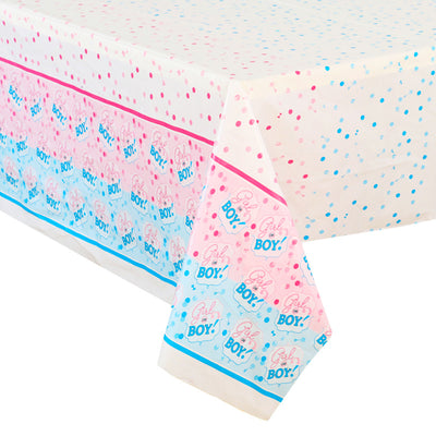 Mocsicka Party Gender Reveal Print Tablecloths 137×274cm-Mocsicka Party