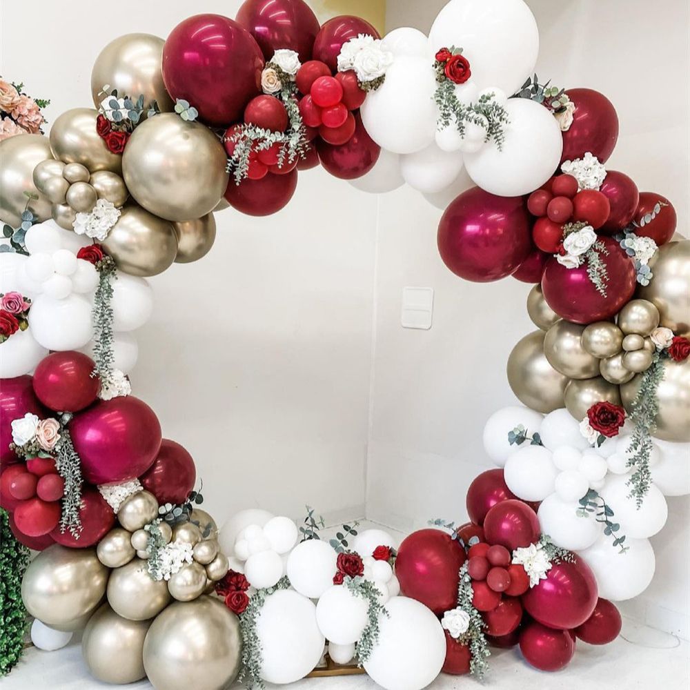 Mocsicka Balloon Arch Ruby Red Balloon Set Party Decoration-Mocsicka Party