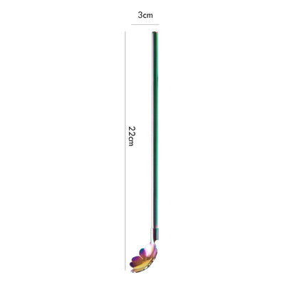 Mocsicka Party 5 Pcs Colorful Stainless Steel Coffee Spoon Tableware-Mocsicka Party