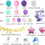 Mocsicka Balloon Arch Macaron Unicorn Balloon Set Party Decoration