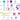 Mocsicka Balloon Arch Macaron Unicorn Balloon Set Party Decoration