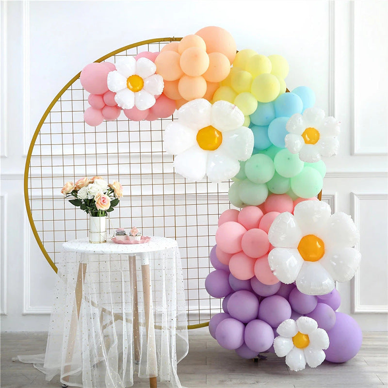 $9.9 Sale Mocsicka Balloon Arch Macaron Sun Flowers Balloons Set Party Decoration