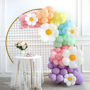 $19.9 Sale Mocsicka Balloon Arch Macaron Sun Flowers Balloons Set Party Decoration