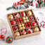 Mocsicka Party Christmas Colorful ball painting 44 pcs decorations Christmas Decor pendant hanging ball gift box