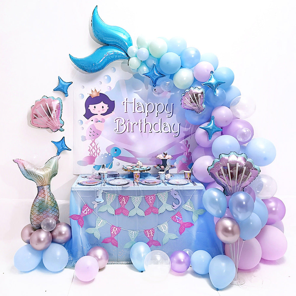 $9.9 Sale Mocsicka Balloon Arch mermaid Party Decoration Balloon Set-Mocsicka Party