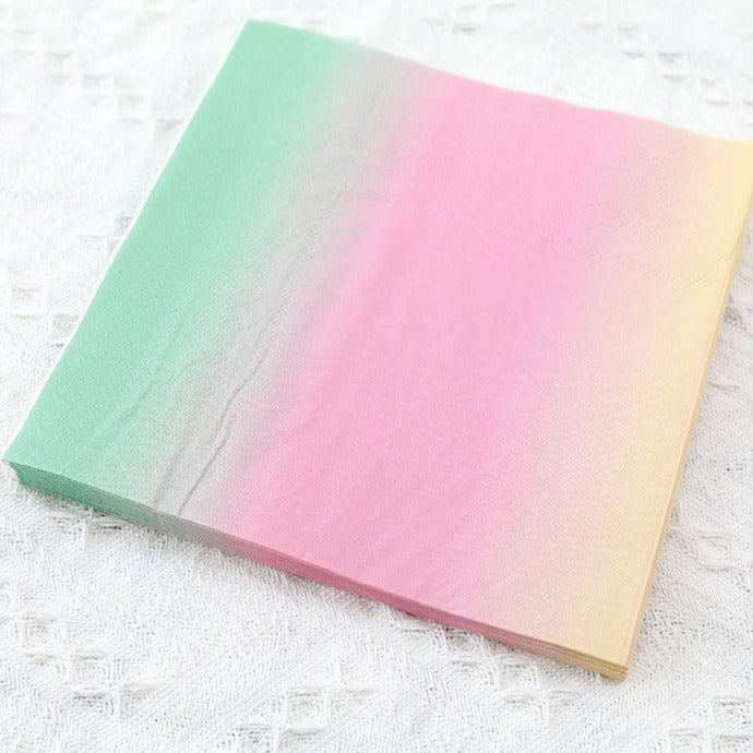 Mocsicka Party Rainbow Gradient Theme Tableware