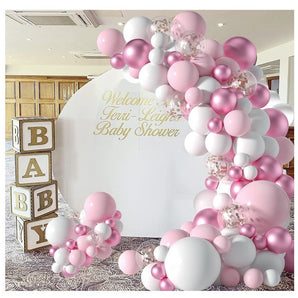 Mocsicka Balloon Arch  Pink bear Balloons Set Party Decoration