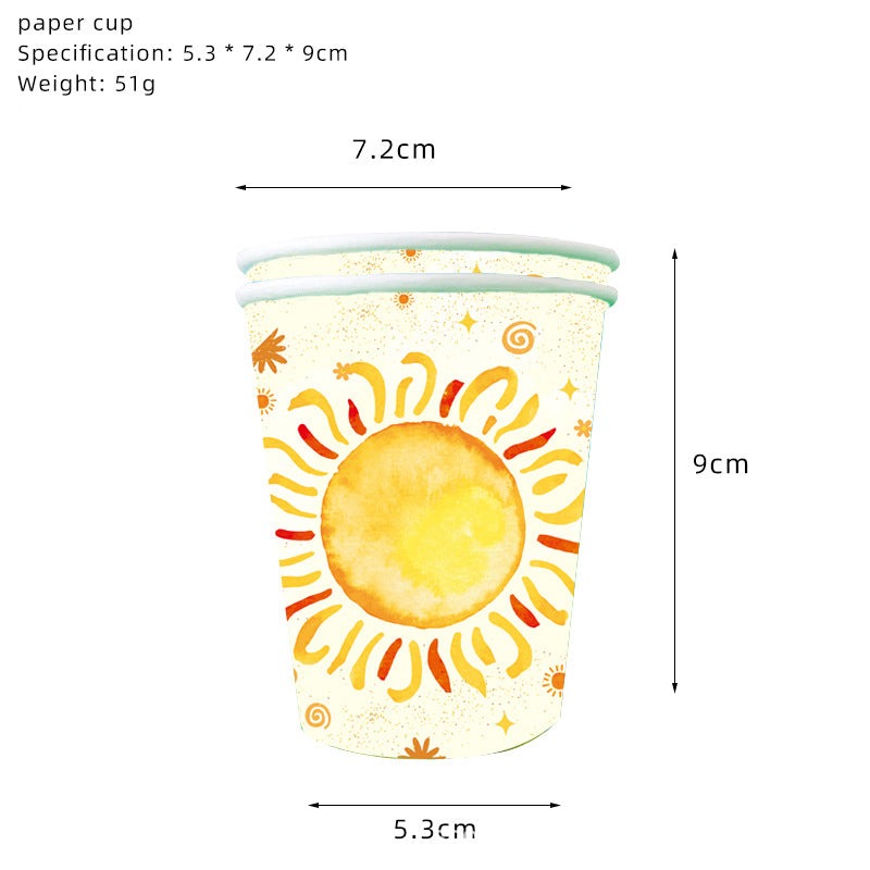 Mocsicka Party Sun Shine Theme Tableware