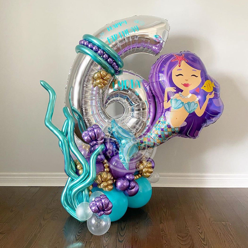 Mocsicka Balloon Arch mermaid2 Party Decoration Balloon Set-Mocsicka Party