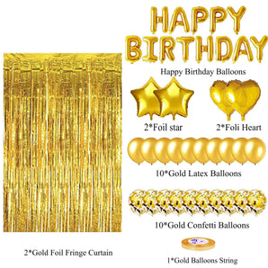 Mocsicka Balloon Arch GoldBalloon Set 2 Meters Rain Curtain Party Decoration
