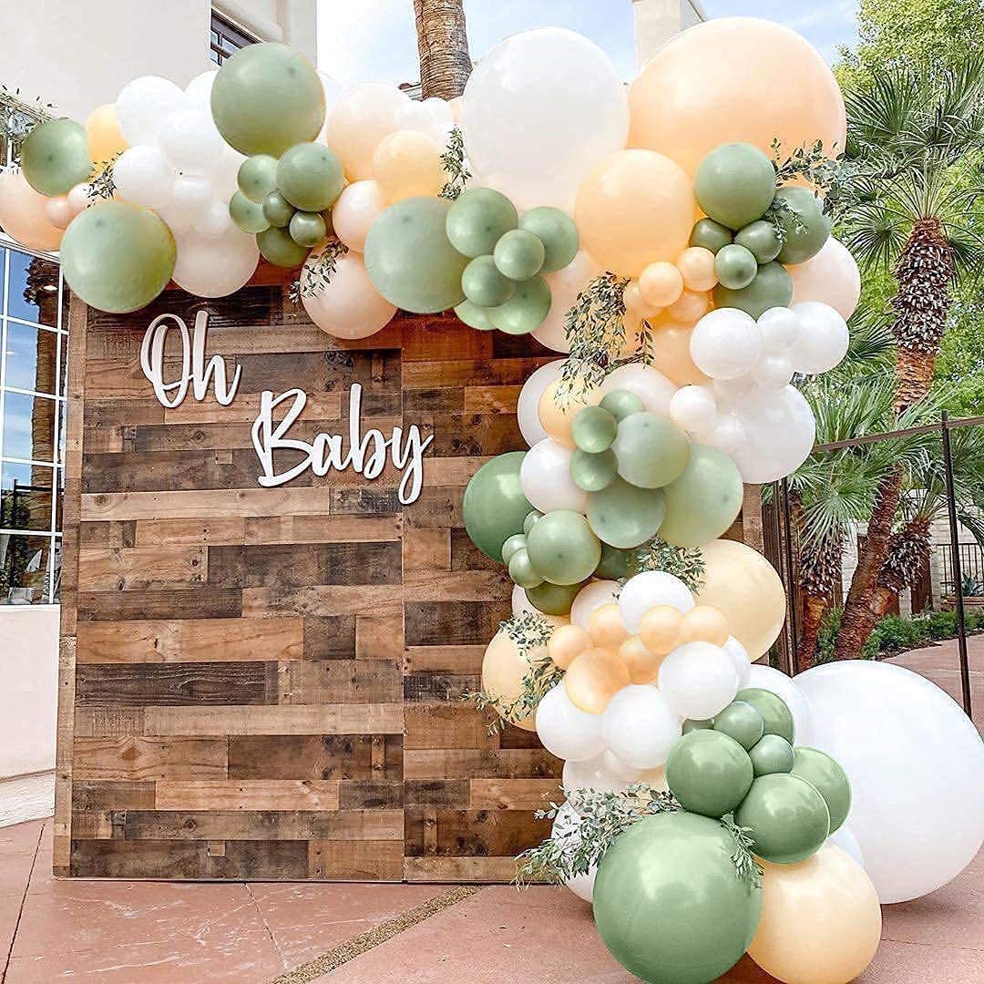 Mocsicka Balloon Arch Yellow Green Balloons Set Party Decoration-Mocsicka Party