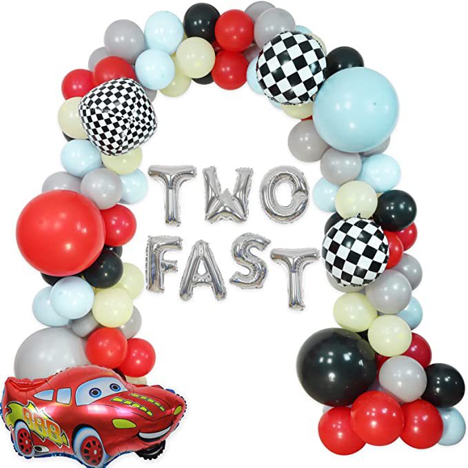 Mocsicka Balloon Arch Automobile Race Balloons Set Party Decoration-Mocsicka Party