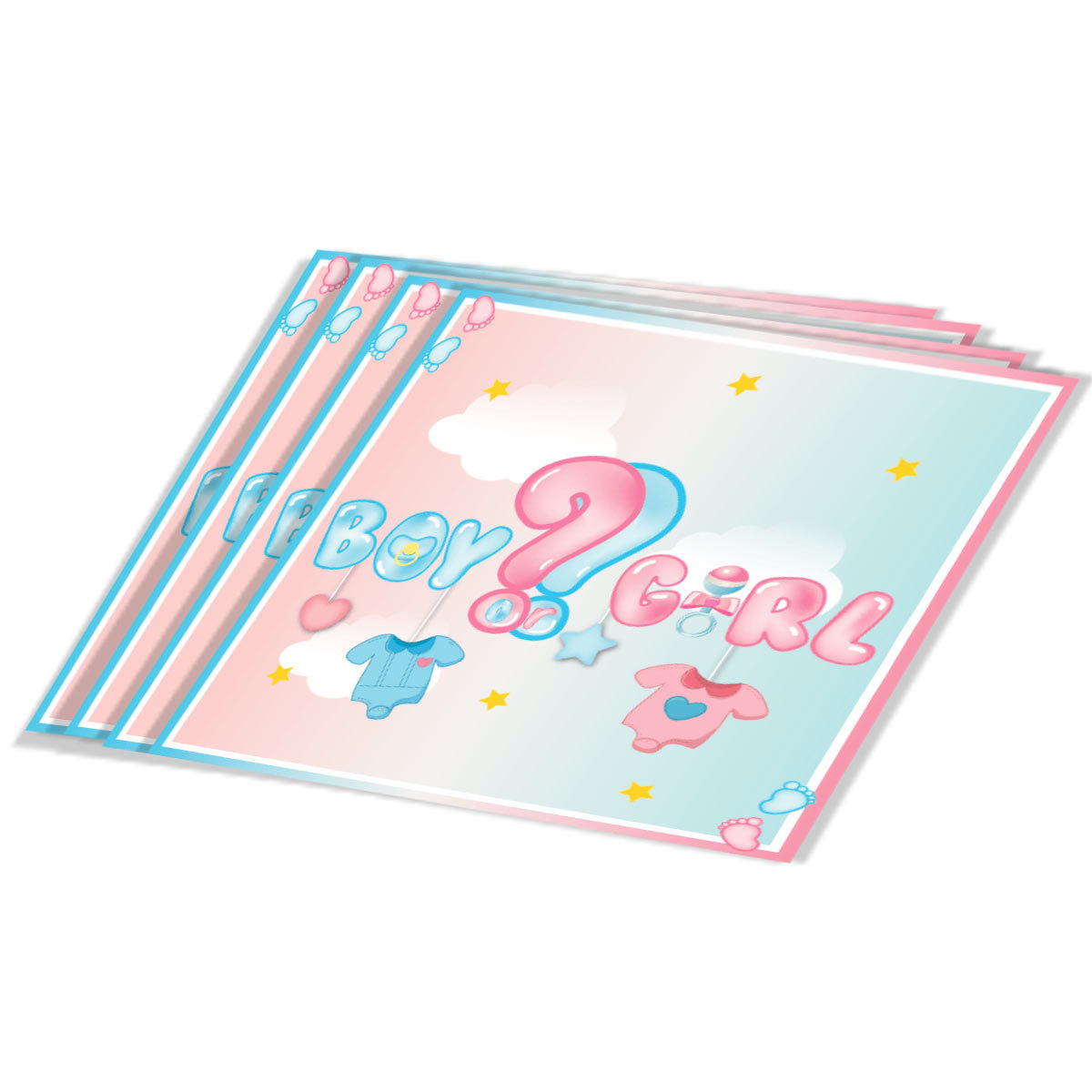 Mocsicka Party Gender Reveal Theme Tableware