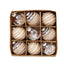 Mocsicka Party Christmas Linen ball painting 8cm Christmas Decor pendant hanging ball gift box