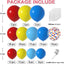 Mocsicka Red Yellow Blue Amusement Park Balloons Garland Arch Set Party Decoration