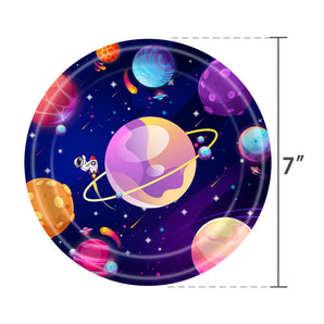 Mocsicka Party Dream Space Planet Astronaut Theme Tableware