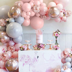 Mocsicka Pink Macaron Colorful Thicken Balloons Garland Arch Set Party Decoration-Mocsicka Party