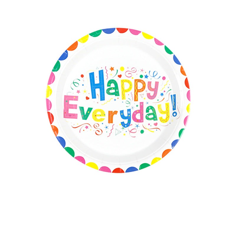 Mocsicka Happy Birthday Everyday Party 20pcs Colorful Plate 7 Inch 9 Inch Tableware-Mocsicka Party