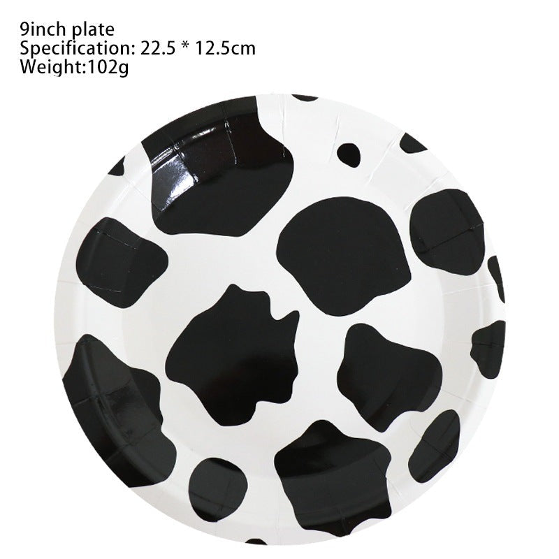 Mocsicka Animal Farm Milk Cow Theme Tableware