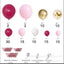 Mocsicka Balloon Arch Rose Butterfly Balloons Set Party Decoration