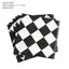 Mocsicka Party Black and White Chessboard Racing Theme Tableware