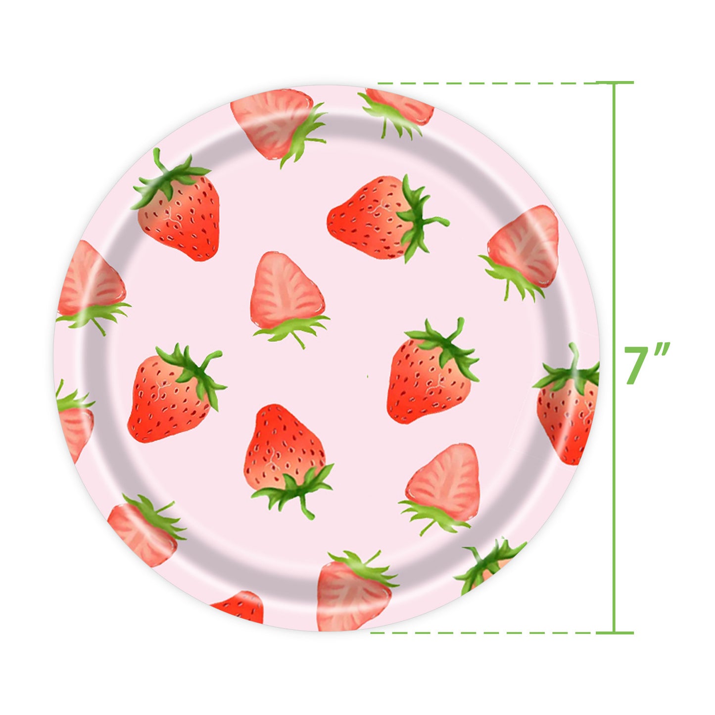 Mocsicka Party Strawberry Theme Tableware