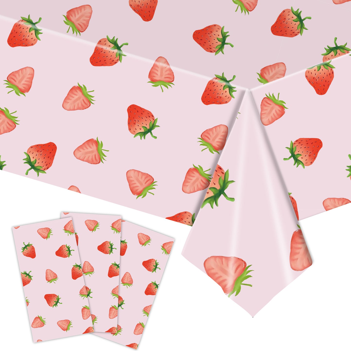 Mocsicka Party Strawberry Theme Tableware