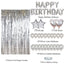 Mocsicka Balloon Arch Sliver Balloon Set 2 Meters Rain Curtain Party Decoration