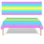 Mocsicka Colorful Rainbow Print Tablecloths 137x274cm