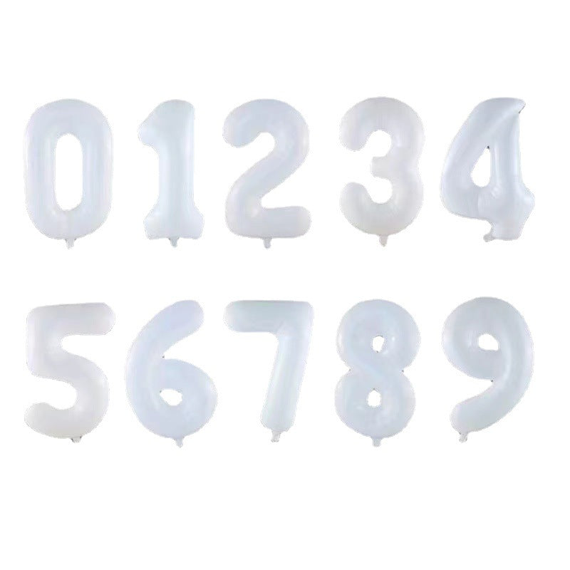 Mocsicka party 32 Inch white Birthday Party Balloons-Mocsicka Party