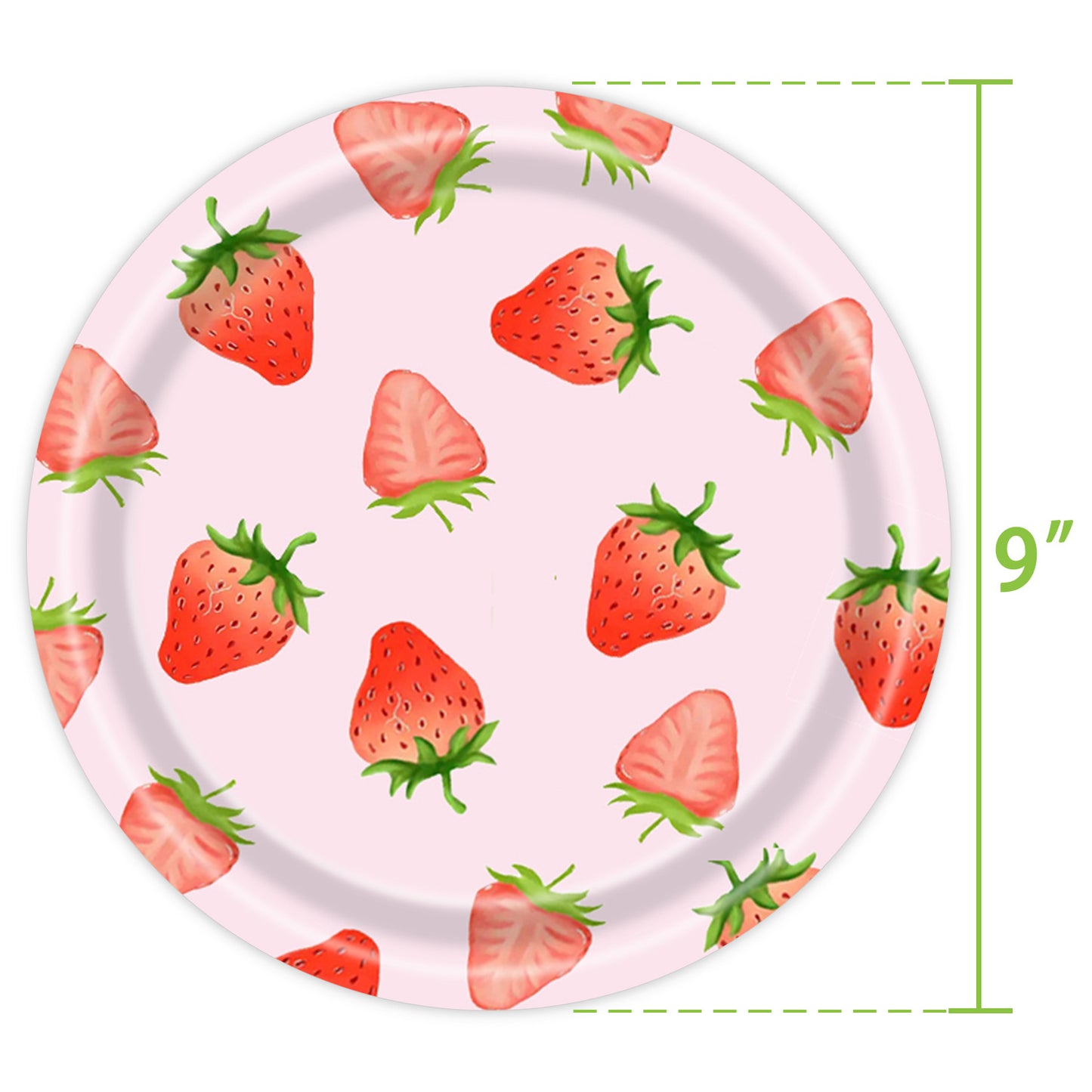 Mocsicka Party Strawberry Theme Tableware