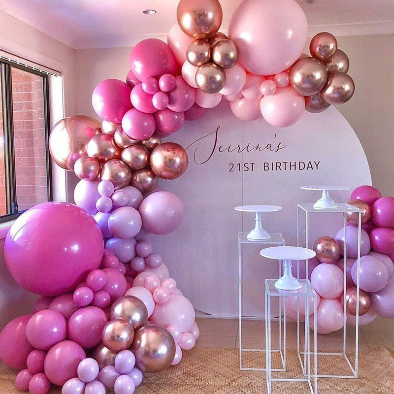 $9.9 Sale Mocsicka Balloon Arch Pink Party Decoration Balloon Set-Mocsicka Party
