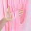 Mocsicka 2 Pieces Macaron Solid Color Fringe Curtains Party Decorations Metallic Tinsel Curtain