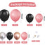 Mocsicka 125 Pcs Balloon Arch Black Rose Red Balloon Set Party Decoration