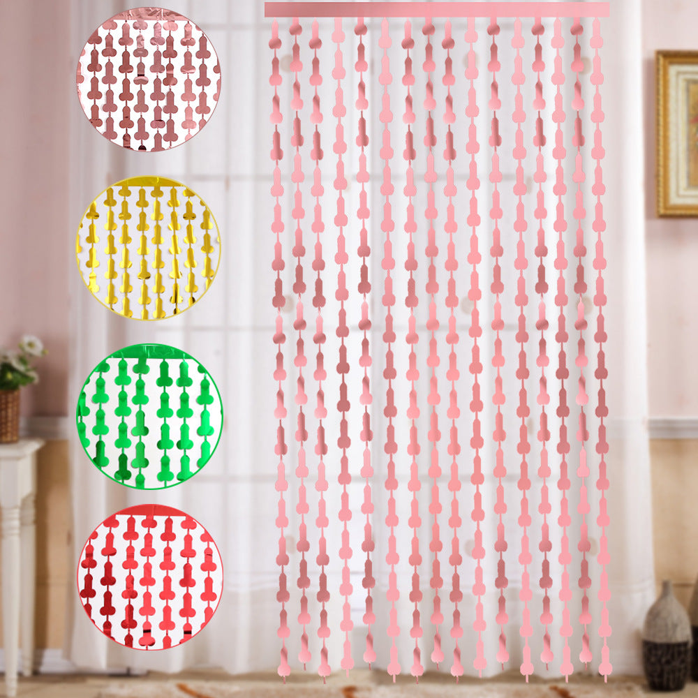 Mocsicka 2 Pieces Foil Curtains Party Decorations Metallic Tinsel Curtain-Mocsicka Party