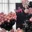 Mocsicka Balloon Arch Pink Black Grey Balloons Set Party Decoration