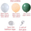 Mocsicka Balloon Arch Yellow Green Balloons Set Party Decoration