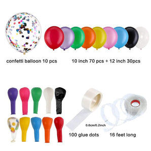 Mocsicka Rainbow Party Balloons Garland Kit Arch Set Party Decoration
