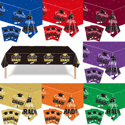 Mocsicka Party Congratulations Graduate Tablecloths 137×274cm-Mocsicka Party