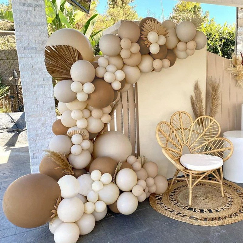 Mocsicka Balloon Arch Vintage Brown Balloon Set Party Decoration-Mocsicka Party