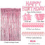 Mocsicka Balloon Arch Pink Balloon Set 2 Meters Rain Curtain Party Decoration