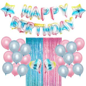 Mocsicka Balloon Arch Pink Blue Balloon Set 2 Meters Rain Curtain Party Decoration-Mocsicka Party