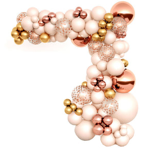 Mocsicka Pink Macaron Set Rose Gold Balloons Party Decoration-Mocsicka Party