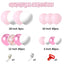 Mocsicka Balloon Arch  Pink bear Balloons Set Party Decoration