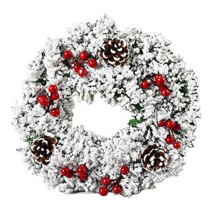 Mocsicka Party Christmas snowflake Wreath 30cm Christmas Decor-Mocsicka Party