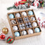 Mocsicka Party Christmas Colorful ball painting 44 pcs decorations Christmas Decor pendant hanging ball gift box