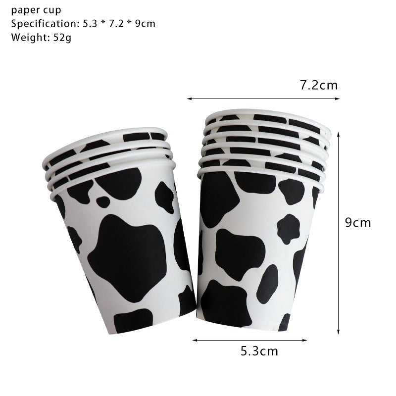 Mocsicka Animal Farm Milk Cow Theme Tableware
