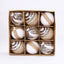 Mocsicka Party Christmas Linen ball painting 8cm Christmas Decor pendant hanging ball gift box