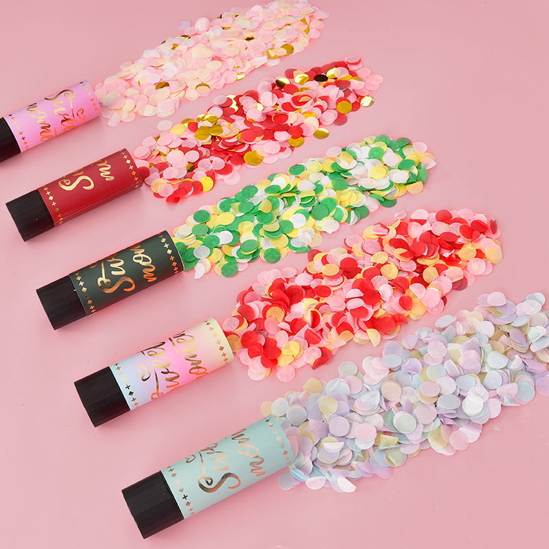 Mocsicka 6 PCS Party Supplies Colorful Confetti Cannon 11cm-Mocsicka Party